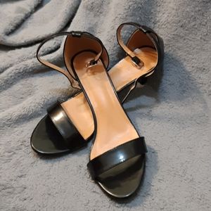 Black Strappy Kitten Heels